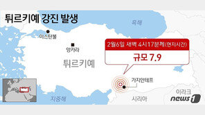 튀르키예 규모 7.9 강진에 40여명 사망…인근 시리아서도 42명 숨져