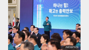 尹 “안보에 전후방 따로 없어…매년 통합방위회의 주재할 것”