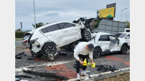 제주 무수천사가로서 차량 9대 추돌…12명 병원 후송