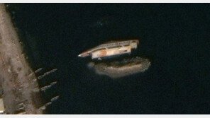 북송선 만경봉호 식당용 여객선 원산 앞바다 침몰 방치