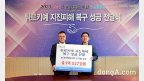 한수원, 튀르키예‧시리아에 성금 1억원 전달