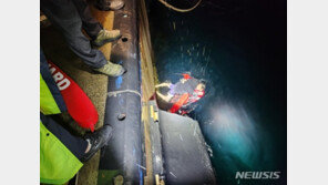 심야 낚시하다 수영해보라는 말에 바다에 뛰어든 10대 구조