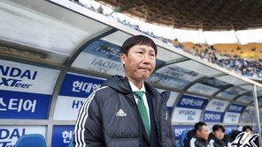 ‘아쉬운 역전패’ 김상식 감독 “조규성 득점 기대했는데…90분 동안 급했다”