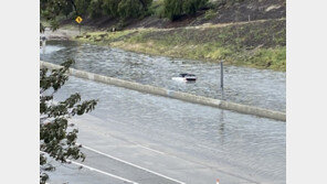 “하천 아닙니다” 기록적 폭우로 난리난 LA 고속도로 (영상)