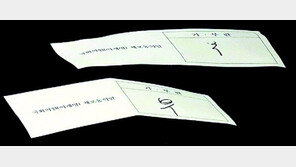 ‘부’냐 ‘무’냐 투표용지 2장 논란, 개표만 84분… 고성 오가며 충돌 