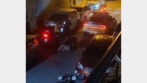 도망친 만취 운전자, 오토바이 배달기사들 추격 끝에 붙잡혀