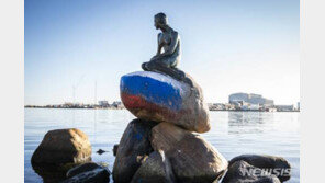 덴마크 랜드마크 인어공주 동상, ‘페인트 테러’ 당해