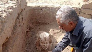 이집트서 ‘미니 스핑크스’ 발굴… 웃는 얼굴에 보조개
