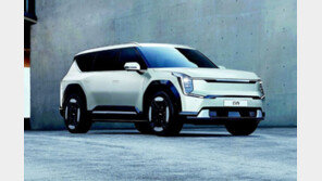 직선으로 웅장하게… 호랑이 얼굴 담은 EV9 