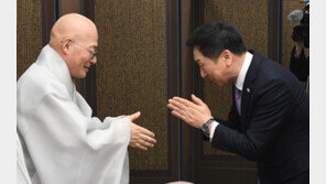 김기현, 조계종 예방…“배려·존중 위한 노력, 수시로 가르쳐달라”