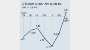 서울 아파트 거래 절반이 ‘가격 상승’ 