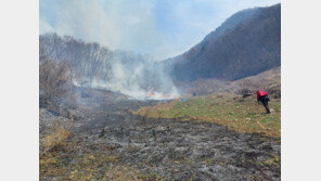 제천 청풍면 한 야산서 불…헬기 3대 투입 진화중