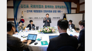 김진표 “의원 바보 아냐…어떻게 정수 마음대로 늘리겠냐”