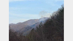 양구 산불 큰 불길 잡혀… 화천 포사격장 산불 헬기 13대 투입 진화중