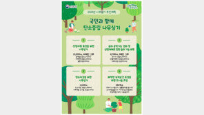 산림청, 올해 남산 74배 면적에 4900만 그루 식재