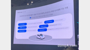 “아리야 엉뜨 틀어줘”… SKT, 서울모빌리티쇼에서 ‘누구 오토’ 전시 