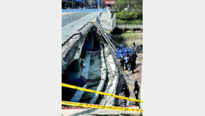 무너진 정자교 합동감식… 성남시 등 7곳 압수수색