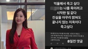 “끝나지 않는 지옥”…박수홍 아내 김다예, 2차 가해 고충