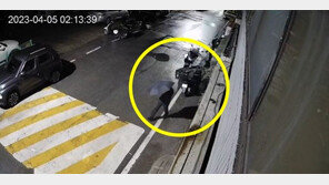 새벽에 오토바이 6대 브레이크 호스 ‘싹둑’…사고로 운전자 부상