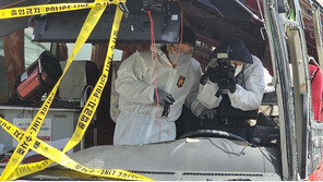 오르막서 시동꺼져 참사…충주 관광버스 전도사고 운전기사 조사