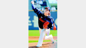 마운드로 간 안방마님… 거인 집안 먹여살리다