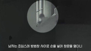 창문 사이로 손을 ‘쑥’…남의 집 훔쳐본 男 붙잡혀