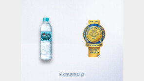 농심 백산수, 글로벌 평가기관 ‘몽드 셀렉션’ 대상 수상