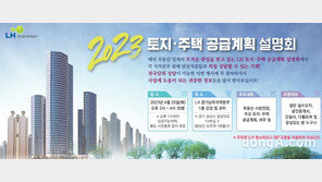LH, 올해 토지 1944필지·주택 6353호 공급… 20일 설명회 개최