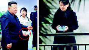 김정은 딸 손에 성냥갑… 4년전 동생은 재떨이 