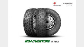 금호타이어, ‘로드벤처 AT52’로 레드닷 디자인 어워드 본상 수상