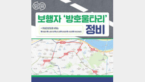 동작구, 간선도로 6곳 ‘보행자 방호울타리’ 정비한다