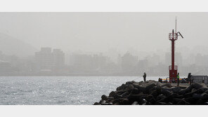 제주에 강한 황사바람 ‘쌩쌩’…한라산 일부 통제·여객선 잇단 결항