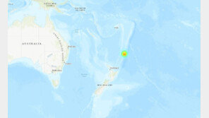 뉴질랜드 케르마덱 제도 해역서 규모 7.3 지진…쓰나미 경보