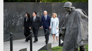 尹·바이든, 야구로 통했다…백악관서 야경 감상뒤 선물 보니
