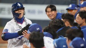 ‘사자 군단’ 삼성, 안방 찾은 ‘라이언킹’ 두산에 첫 승 신고