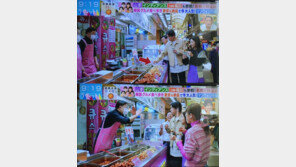 日 개그맨, 망원시장서 침 묻은 꼬치로 매대 음식 ‘푹’