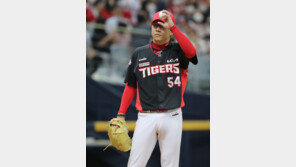 비에 우는 양현종, 벌써 4번째 등판 취소