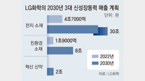 LG화학 “전지 소재 매출, 2030년 30조 달성”