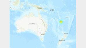 뉴칼레도니아 해상서 규모 7.7 지진…‘쓰나미’ 경보 해제