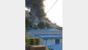 칠곡 공장서 불 2시간40분만에 진화…4억8000만원 피해