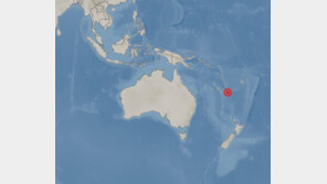 남태평양 뉴칼레도니아 해상서 규모 7.1 지진 발생