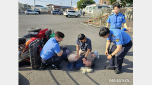 야근하러 가던 해양경찰관, 길에 쓰러진 60대 살렸다