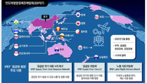 韓참여 IPEF 14개국… ‘공급망 中견제’ 협정