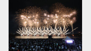 포항 국제불빛축제의 불꽃쇼