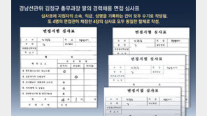 [단독]경남선관위 간부 딸, 면접관 4명 심사표에 직접 인적사항 적어