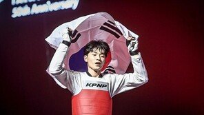 남자 58kg급 배준서, 세계태권도선수권대회 한국 선수단 첫 금메달