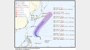 태풍 구촐, 한반도에 직접 영향 없어…日 남쪽 해상 지날 듯