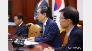 한 총리 “집중호우 때 약자 피해 커…장관들, 직접 찾아가라”