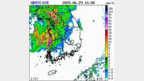 서울 1시간만에 22.5㎜…낮부터 시간당 최고 60㎜ 더 강한 비