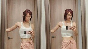 37㎏까지 빠졌던 조민아, 근육질 몸매 공개